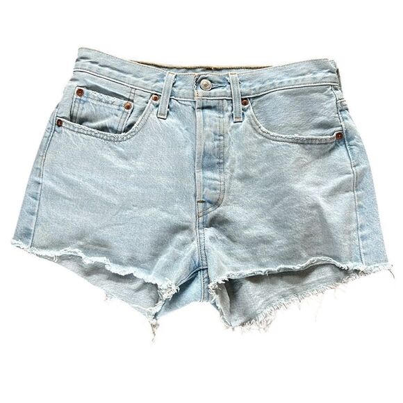 Levi's Pants - Levi's 501 Light Wash Jean Shorts